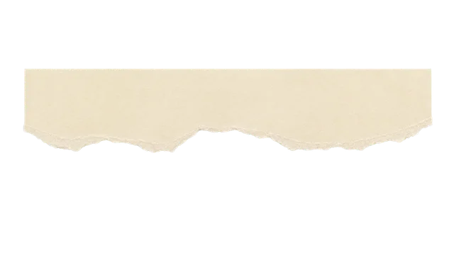 Cream torn paper PNG showing a single-edge piece with broad gently undulating tears and transparent margins.