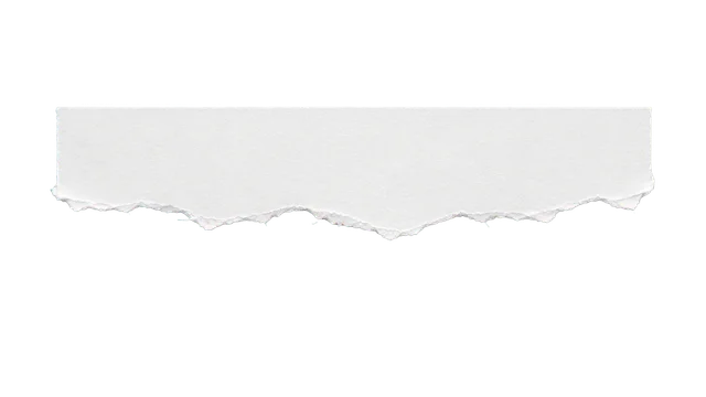 White torn paper PNG showing a single-edge piece with small delicate irregular tears and transparent margins.