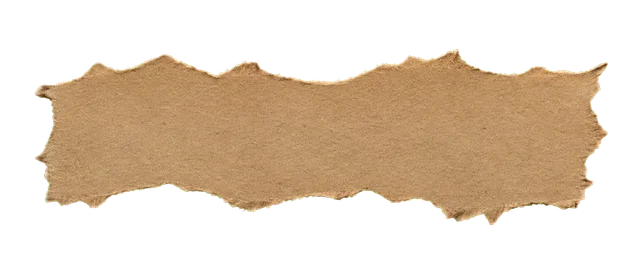 Kraft Torn Paper PNG — Coarse-edged Strip Kraft torn paper PNG showing a horizontal strip with deep asymmetric jagged tears and transparent margins.