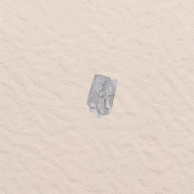 Paper animation of a ninja
